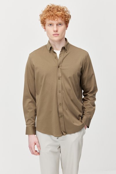 PAULMARK Men's Textured Regular Shirt
