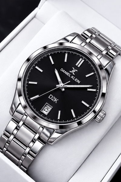 Daniel Klein Exclusive Men's Wedding Watch, Waterproof, Silver Color - Steel ...