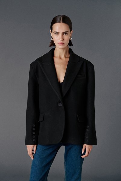 VATKALI Oversize kaşe blazer ceket