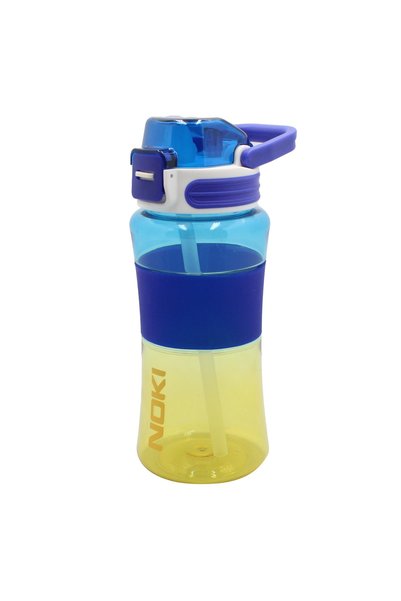 Noki Sticlă de apă Tritan 700ML cu pai, deschidere automată și mâner de trans...