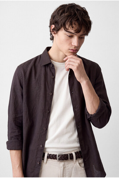 PAULMARK Men's Regular Tensel Shirt