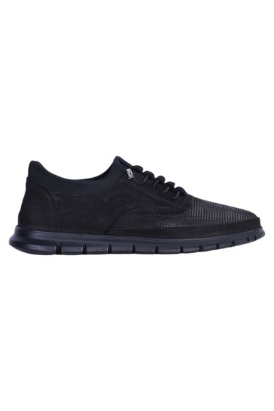 moda ayakkabım Goldbrand 366 Black Men's Casual Shoes
