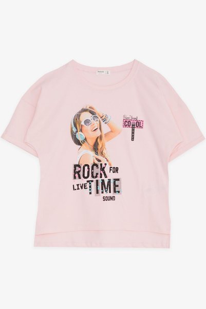 Breeze Devojčica majica sa printom cool rokerke, za uzrast 9-16 godina, roze