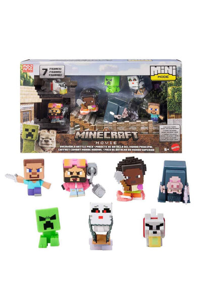 MINECRAFT Filmi Overworld Battle 7’li Aksiyon Figür Seti JFM37