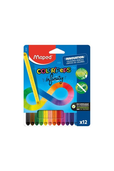 Maped Creioane colorate ColorPeps Infinity 12 culori/set