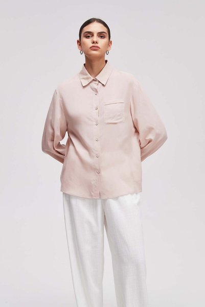Livia Women's Plain Long-Sleeve Shirt