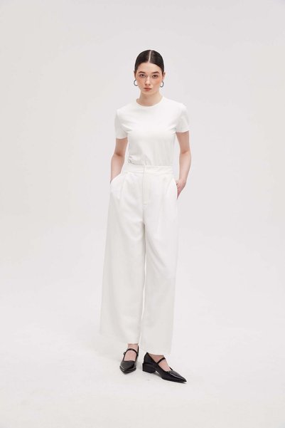 menta Wide-Leg Long Pants