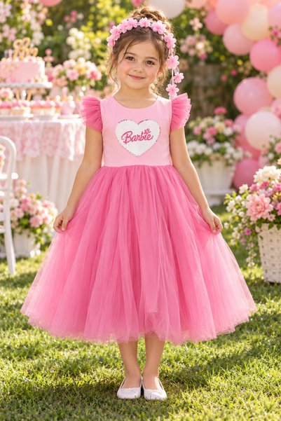 Lily and Co Lily Co Pink Princess Children's Dress - Special Occasion, Ceremo...