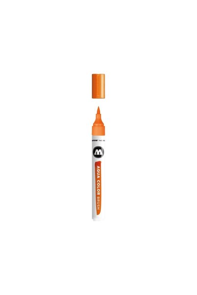 Molotow Aqua Color Brush, Brush Tip Marker, Elastic, Orange