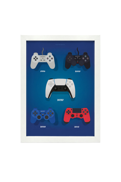 KAYNOCK Playstation Joystick Poster Tablo, Ps, Gamer, Oyun Poster Tablo, Diji...