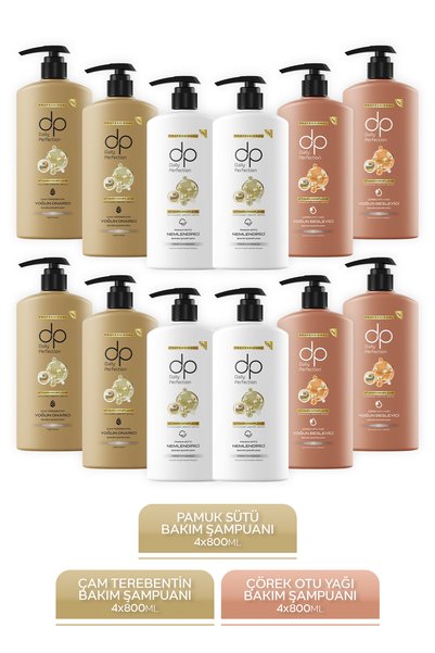 dp Daily Perfection Shampoo Set Professional Care 800 ml X 12 Pieces