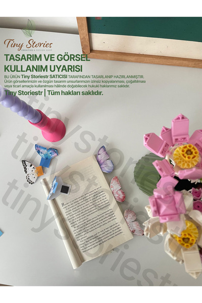 tinystoriestr Магнитна книгоразделителка – с мотив „Пеперуда“, 6 броя – Magne...