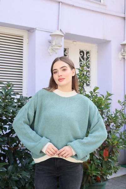 NİSUM MODA Pulover tricotat în două culori