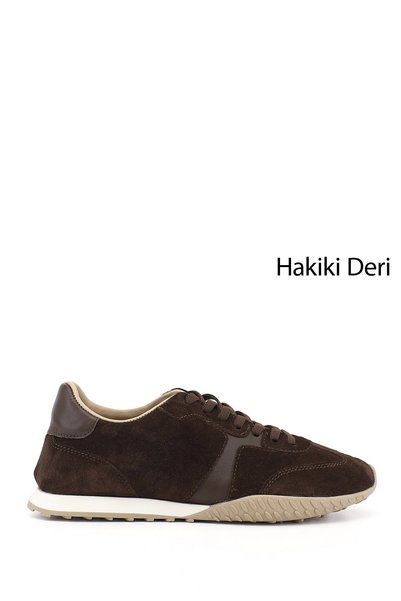 GÖNDERİ(R) Pantofi de damă din piele naturală, maro, din piele întoarsă, cu ș...