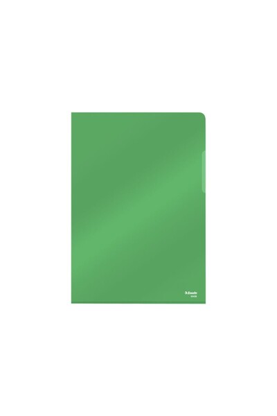 Esselte A4 Crystal Protective Sleeves Type L Green 25/Box 150 Microns