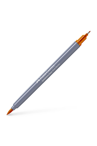 Faber Castell GOLDFABER OCHRE DESCHIS 183 MARKER SOLUBIL CU VÂRF DUBLU FABER-...