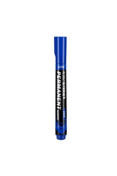 Deli Marker permanent albastru cu vârf rotund de 2.5mm