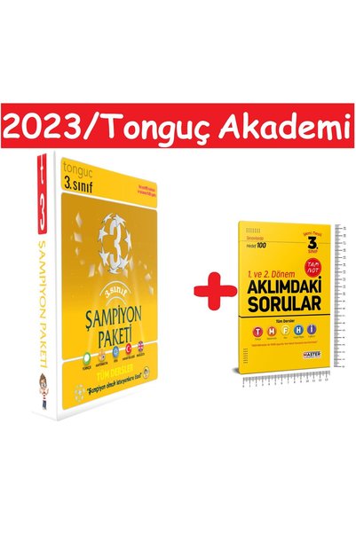 Tonguç Yayınları 3. Sınıf Tüm Dersler Soru Bankası Şampiyon Paketi Zoru-probl...