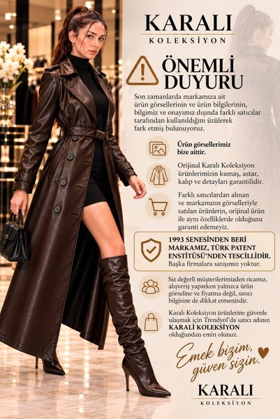 KARALI KONFEKSİYON DERİ PARDESÜ
