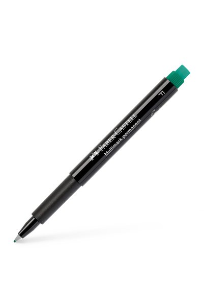 Faber Castell Marker permanent verde F Multimark Faber-Castell