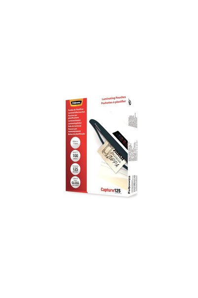 Fellowes SHEET 83X113MM 125 MICRONS 100/PACK
