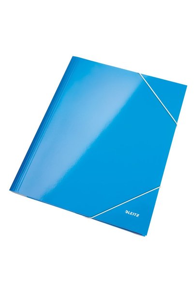 Leitz Cardboard box with metallic blue elastic WOW