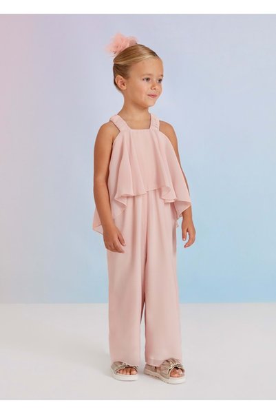 MAYORAL Abel & Lula Girls' Jumpsuit Pudra