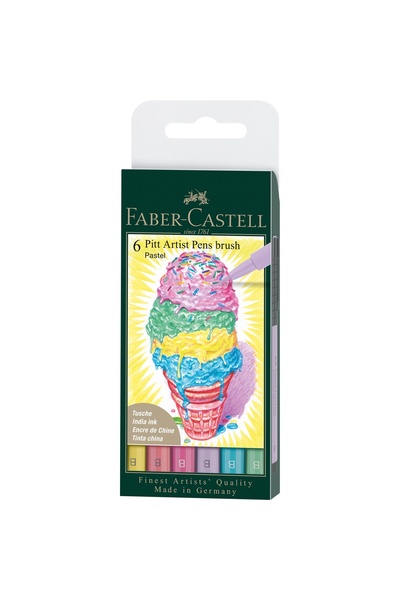 Faber Castell SET DE PENE ARTISTICE PITT 6 BUC. PASTEL FABER-CASTELL