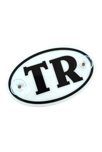 Generic Brand Tr Plate Oval Plexiglass Ornament with Suction Cup White 13X8Cm...