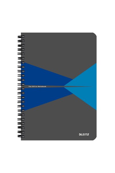 Leitz Σπιράλ Τετράδιο Γραφείου A5 Τετράγωνο Μπλε PP Εξώφυλλο Γραφείου