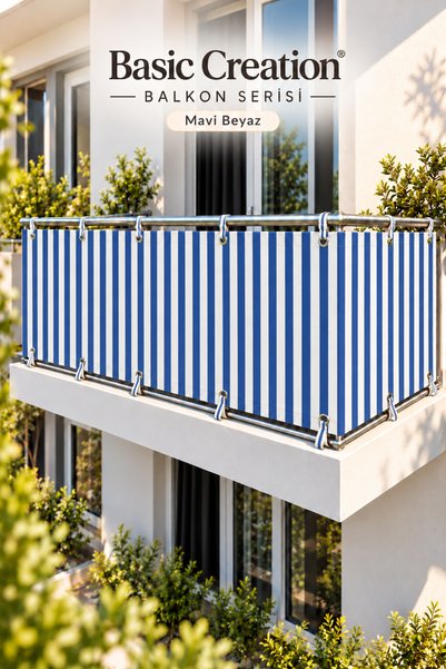 Basic Creation Balkon Demiri Perdesi Korkuluk Perdesi Her Ölçüde Enxboy Seçen...
