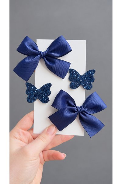 Toka Perisi Set de agrafe Clara bleumarin (agrafe metalice de 5/3 cm)