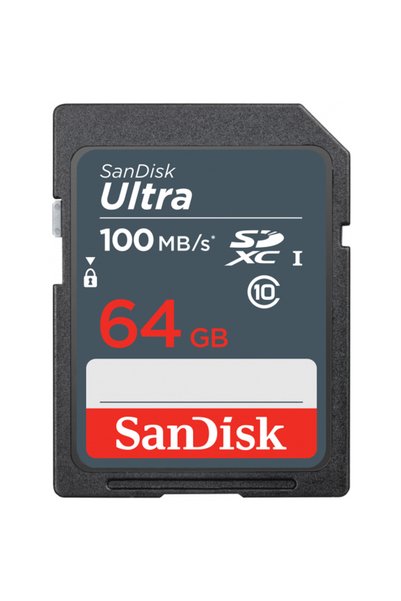 SanDisk Card Memorie SDXC Ultra, 64Gb, Clasa 10 SDSDUNR-064G-GN3IN