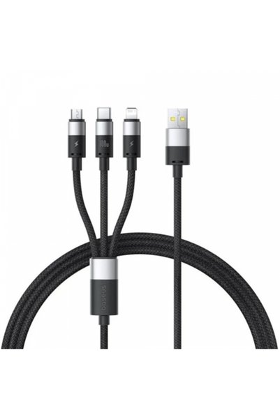 Baseus Cablu de date StarSpeed (P10319900111-01), USB la Type-C, Lightning, M...