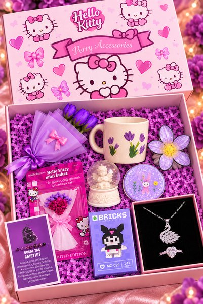 Perry Accesories kararmaz çelik kuğu kolye ,buket çiçek,mini buket,lotus kupa,doğal taş hediye set vıp