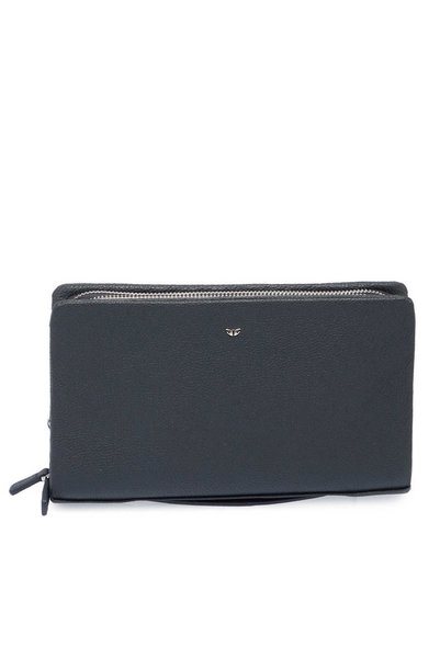 Tergan Navy Blue Genuine Leather Men's Portfolio Bag - S1Pc00002196-U6H