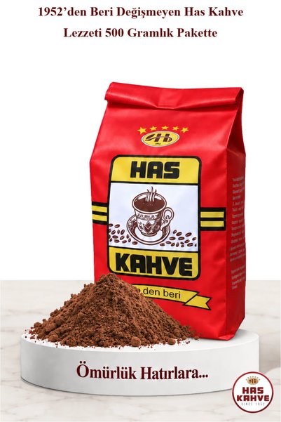 Has Kahve Has Türk Kahvesi 500 Gr - Orta Kavrulmuş (Kırmızı Paket)