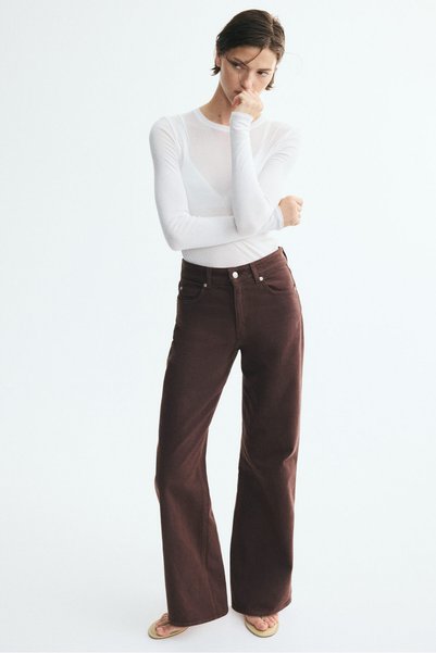 H&M Wide High Waist Jeans