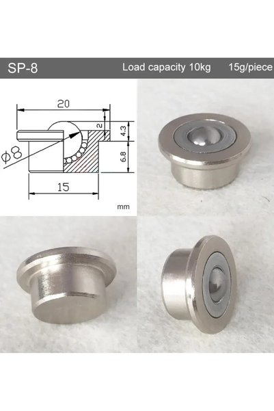 Choice SP-8 Outlets SP8/12/15/22/25 Precision universal Ball Bearing Casters/...