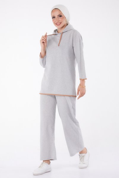 TOFİSA Tunik Pantolon Gri - 27390-GRI