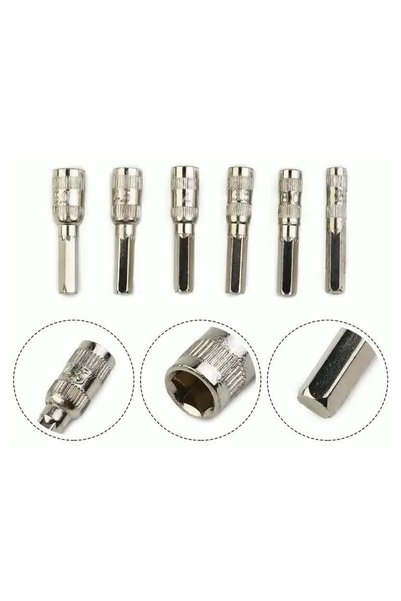 Choice 6pcs 6 Point Hex Socket H4 Hex Shank Nut Driver Screw Metric Driver To...
