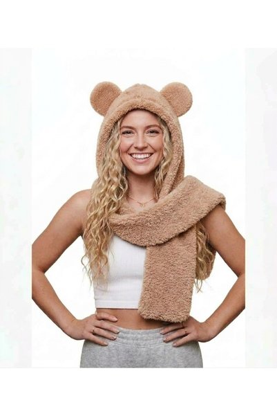 İpek Tekstil Scarf and Hat for Head, Neck, and Ear Protection in Cold and Coo...
