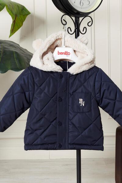 benitto kids Baby Boy Hooded Coat with Ears 51323