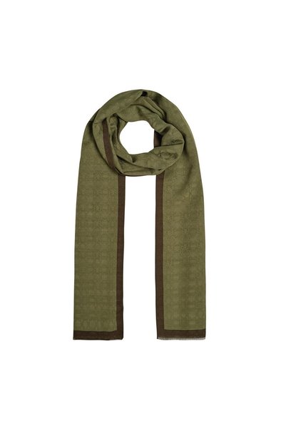 ipekevi Monogram Shawl - Ottoman Green