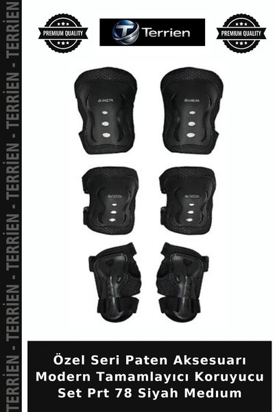 Terrien Özel Seri Erkek Modern Tamamlayıcı Koruyucu Set Prt 78 Siyah Medıum