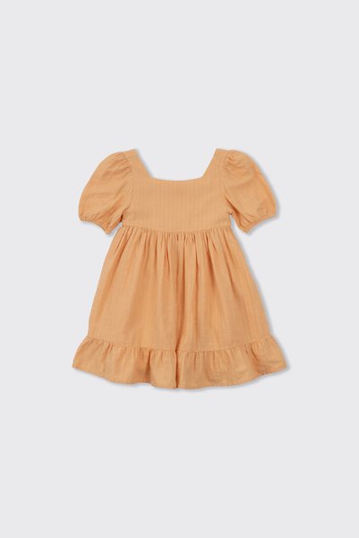 Panço Girl's Salmon Dress