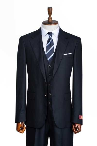 ilayda emir Premium, Slim Fit, Striped, Men's Suit