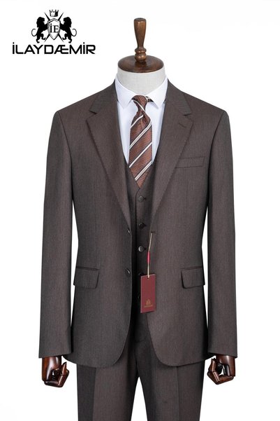 ilayda emir Slim Fit, 3 Piece Suit, Men's Classic Vest, Premium Fabric, Offic...