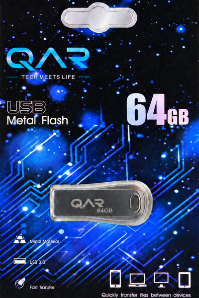 QAR Usb Flash Bellek Metal 64 GB Usb 3.0 Garantili Güvenli