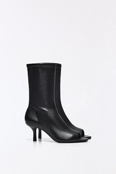 Bershka PEEP TOE TOPUKLU BOT